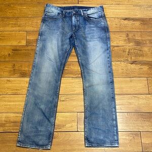 Buffalo David Bitton Light Blue Straight Jeans tall